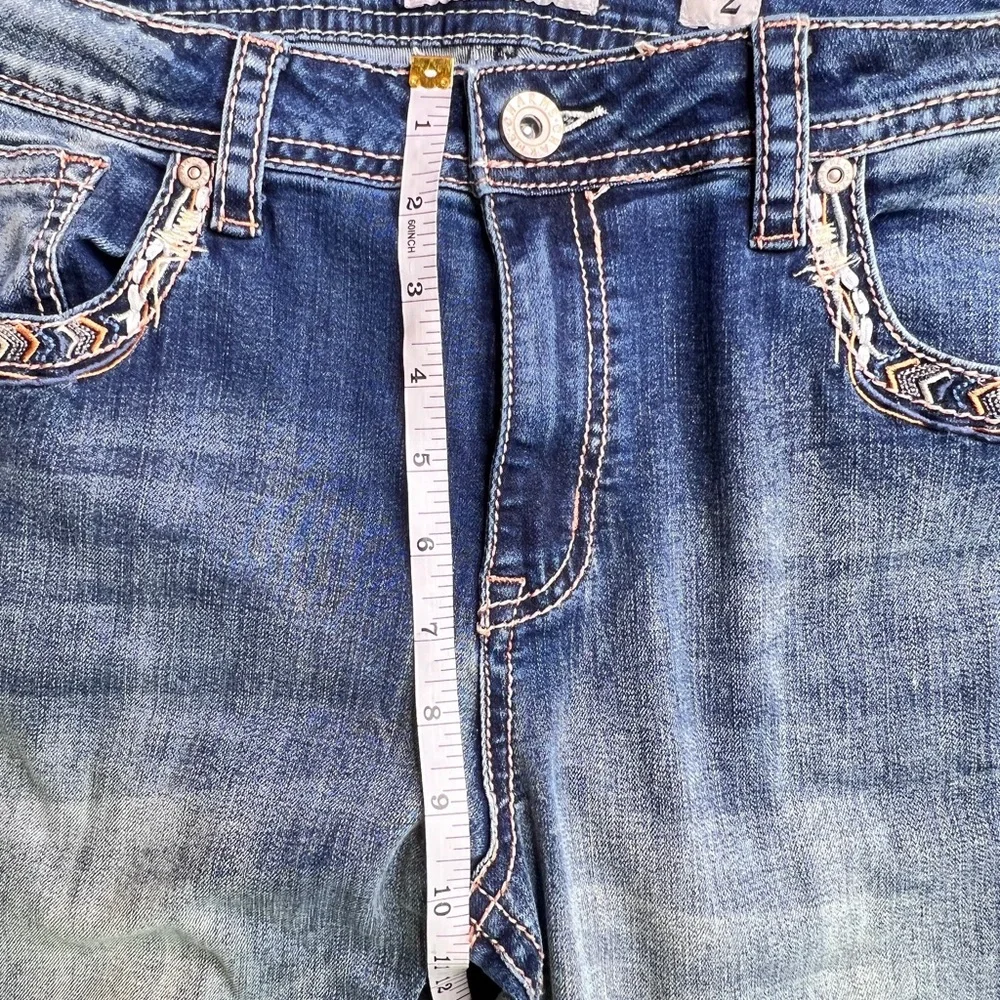 Charme by Grace in LA Jeans Women's Aztec Embroidered Bootcut Stretch‎ 32” x 33”